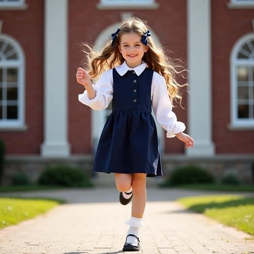 HONGTEYA 6 Pairs Girls White Ruffle Socks School Uniform Dress Socks for Kids Seamless Crew Ankle Cotton Size 2-14 Years thumbnail 3