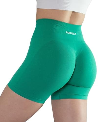 AUROLA Intensify Workout Shorts for Women Seamless Scrunch Short Gym Yoga Running Sport Active Exercise Fitness Shorts thumbnail 4