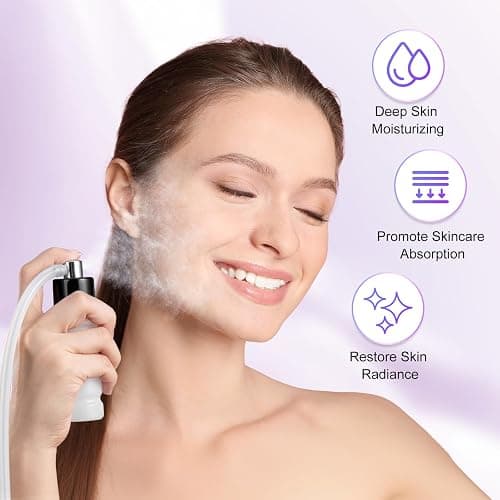 Diamond Microdermabrasion Machine Professional for Facial UNOISETION 3 in 1 Home Microdermabrasion Machine for Skin Exfoliating, Blackhead Removal, Spray Facial Moisturizing thumbnail 6