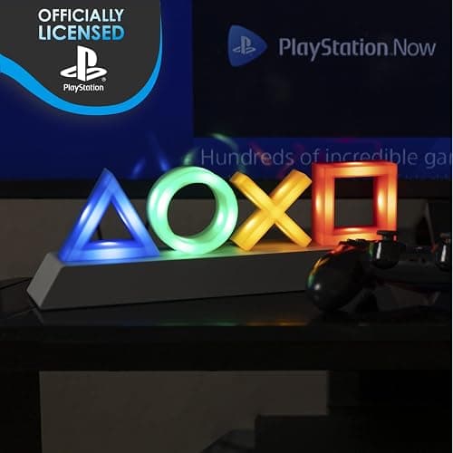 Paladone Playstation Heritage Icons Light, Desktop Game Room Lighting Accessories, 3 Dynamic Light Modes, Powered by USB or Batteries thumbnail 6