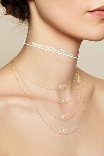 DayOfShe Custom Tiny Name Necklaces for Wedding Bridesmaid Gifts Best Friend Birthday Gifts, 18K Gold Plated Dainty Name Necklace Personalized Christmas Jewelry Gifts thumbnail 7