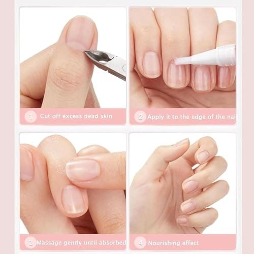 Explcior Lyra Cosmetic Ongles, Huile Cuticules Ongles, Huile de Croissance des Ongles Rayonnante, Sérum Cosmétique for Hydrater, Renforcer et Éclaircir Le Soin des Ongles(2pcs) thumbnail 4