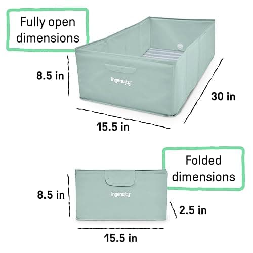 Ingenuity Tuckaway Toddler Folding Tub, Converts Shower to Tub, Folds to Store, Easy to Clean, No Assembly Required, Portable Baby Bathtub for Travel, 12M-5Y thumbnail 3