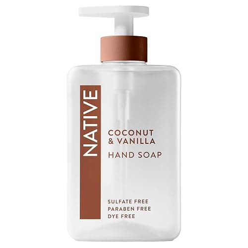 Native Liquid Hand Soap, Coconut & Vanilla Scent, Non-Drying Formula for Soft, Smooth Hands, Made with Plant-Based Cleansers, Sulfate & Paraben Free, 13 oz Bottle - Image 1