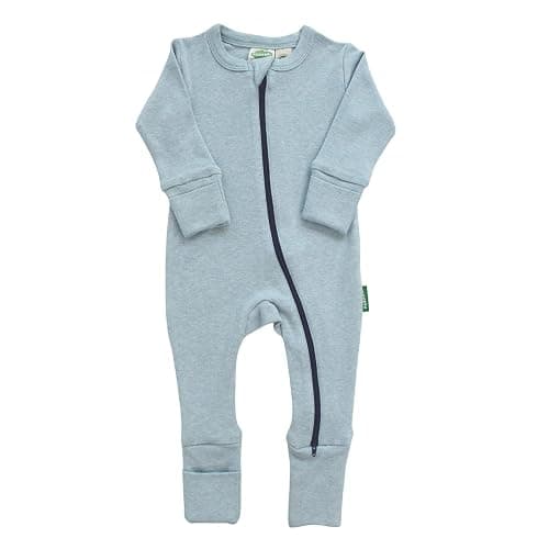 PARADE Organic Snuggle Soft Melange '2-Way' Zipper Romper - Image 1