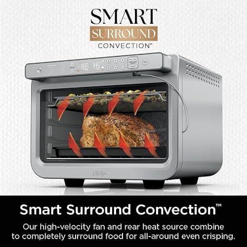 Ninja Prestige Smart XL with Pro Cook System 10-in-1 Air Fry Digital Countertop Convection Toaster Oven with Air Fry, Air Roast, Broil & Bake, Pro Cook Thermometer, 1800 Watts, Stainless Steel, DT551 thumbnail 7