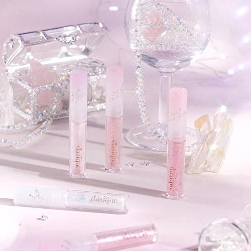 dasique Starlit Jewel Liquid Glitter (06 Pink Crystal) | Twinkle Glitter Shadow | Korean Makeup | Shimmer Eye Make Up | Eyeshadow Eyeliner | Long lasting | Multi use | Quick drying thumbnail 2