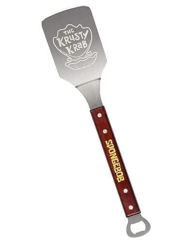 Spongebob Squarepants Apron Grill Set | The Krusty Krab Apron and Spatula Set | Krabby Patty Metal Spatula Grilling Set thumbnail 2