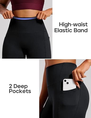 Heathyoga Scrunch Butt Lifting Leggings with Pockets for Women Tummy Control Compression Leggings No Front Seam Yoga Pants thumbnail 5