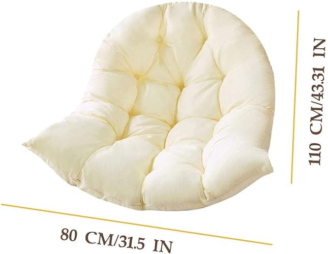 Samtiny Hammock Swing Chair Cushion, Hanging Basket Seat Cushion Pillow, Soft Hanging Egg Chair Back Cushions Pads, for Indoor and Outdoor Garden Offices thumbnail 3