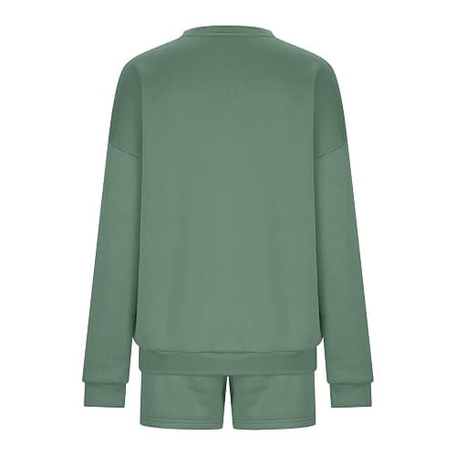 GOHRSHA Two Piece Sets for Women Baggy Shorts Oversized Pullover Crew Neck Sweatshirts Lounge Sweatsuits 2 Piece Outfit thumbnail 7