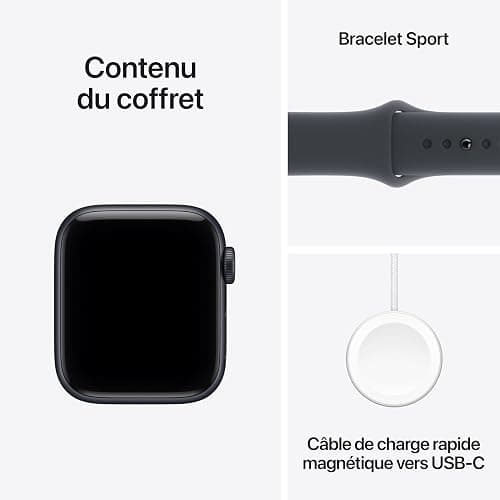 Apple Watch SE 3 [GPS 40 mm] Montre connectée avec boîtier Minuit et Bracelet Sport Minuit. Moniteur activité/Sommeil/fréquence Cardiaque, écran Toujours activé thumbnail 6