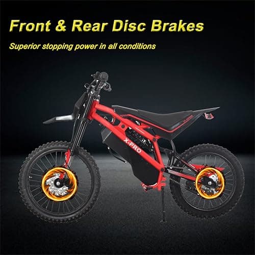 X-PRO 4000W 60V 27AH Teens Adults Electric Dirt Bike with Front LED Light! 19"/17" Wheels! thumbnail 5