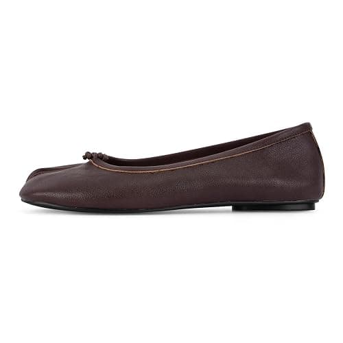 POYOIOR Tabi Shoes Women Split Toe Shoes Wide Width Ballet Flats Comfort Casual Work Shoes for Women Office thumbnail 5