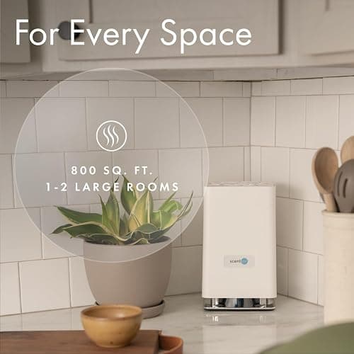 ScentAir Whisper Home | Diffuser Machine, Scents up to 800 Sq. Ft Room, Compatible with Alexa & Google, WiFi & Bluetooth Enabled, Cartridge Sold Separately, White thumbnail 5