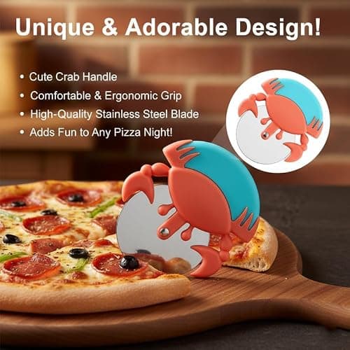 Crab-Shaped Pizza Cutter - Fun and Functional Kitchen Tool for Slicing Pizzas thumbnail 4