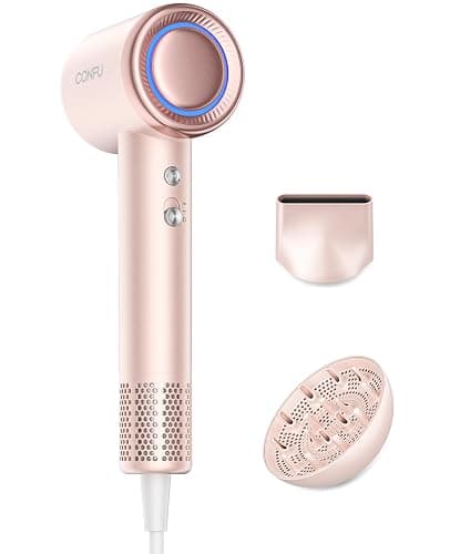 Hair Dryer with Diffuser, CONFU Hair Dryers for Women, Diffuser Hair Dryer High Speed Professional Ionic Blow Dryer for Fast Drying, Hair for Curly Hair for Home Travel - Image 1