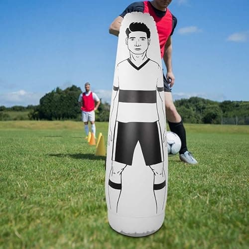 Soccer Dummy Defender, Inflatable Soccer Dummy Goalkeepr, High Protection Performance Safer Inflatable Kick Defender, Soccer Training Kick Defender for Football Game Football Training thumbnail 7