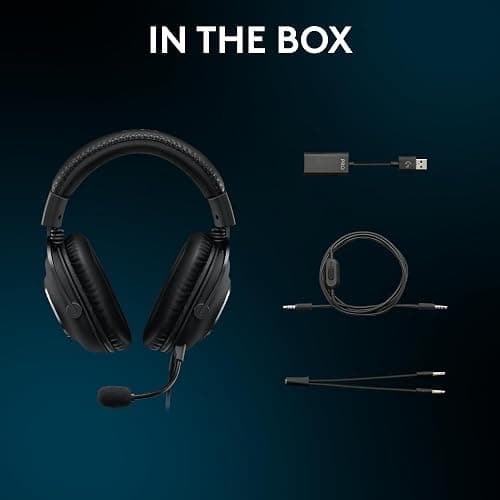 Logitech G Pro X SE Wired Gaming Headset with Microphone: Detachable Mic, DTS Headphone:X 7.1, Memory Foam Ear Pads, 50 mm Drivers, USB DAC Incl. - Black thumbnail 9