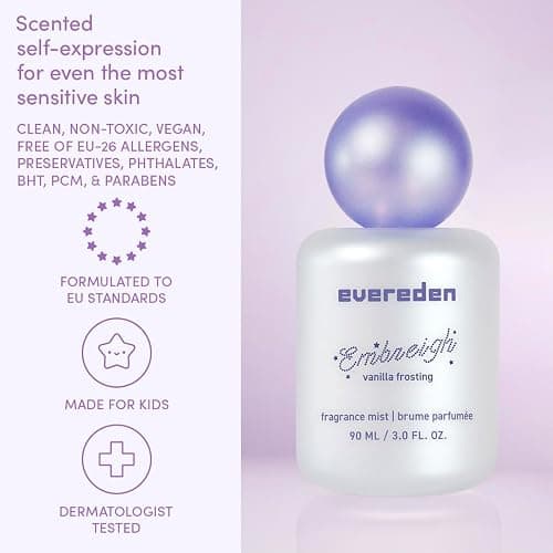 Evereden x Embreigh Hair & Body Fragrance Mist, Vanilla Frosting, Teens | Limited Edition Kids Perfume for Girls, Vanilla & Caramel Long-Lasting Scents, Safe for Sensitive Skin, Made for Kids & Teens thumbnail 8