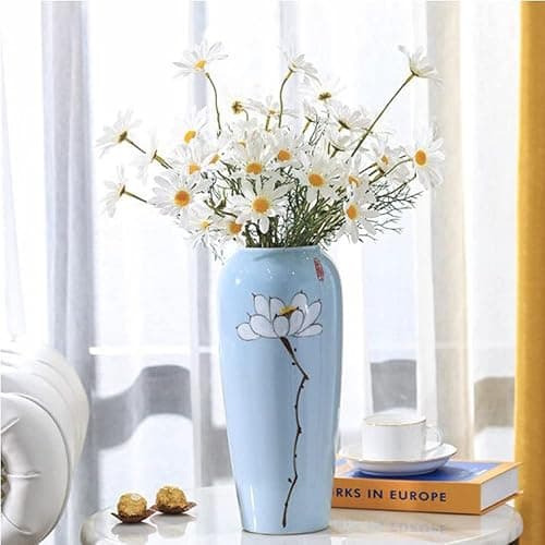 15 Bundles Artificial Flowers White Artificial Daisy Flowers UV Resistant Outdoor Fake Wildflowers with Stems Faux Greenery Shrubs Plants Arrangements for Wedding Decoration Home Garden Decoration thumbnail 6