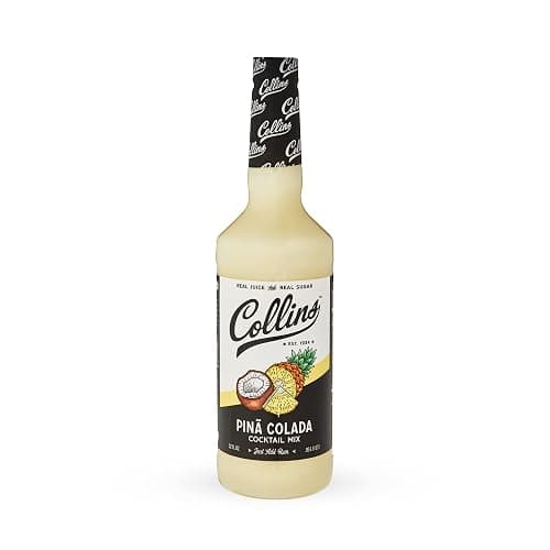 Collins Pina Colada Mix | Made With Real Pineapple Juice, Coconut and Other Natural Flavors | Tropical Cocktail Mixer, Home Bar accessories Cocktail Mixers, 32 fl oz thumbnail 8