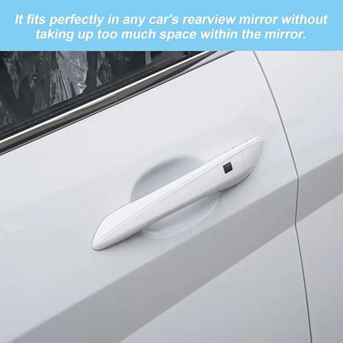 Heqxwl Rear View Mirror Sticker Set 3PCS Vinyl Message Decals for Car Interior Minimal Text Design Daily Reminder Gift for Drivers (White, Passenger Princess) thumbnail 6