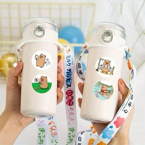 Capybara Stickers Funny Cute Animal 2 Rolls 1000 Sheets Total Capybara Gifts for Kids Teens Kawaii Stickers for Water Bottles Laptop Scrapbook thumbnail 7