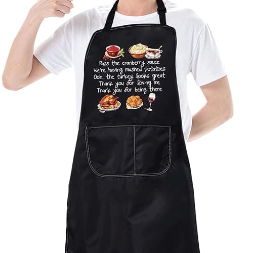 CMNIM Bob Kitchen Apron Burger Merch Bob’s TV Show Apron for Burgers Fans Gifts WDW Bob Family Thanksgiving Apron Women Men thumbnail 6