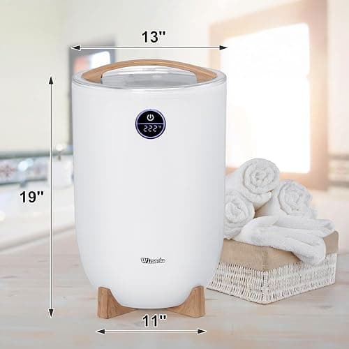 Winado Towel Warmer Bucket Style, Large Towel Heater w/Remote Control, Adjustable Time, LED Display, Fragrance Holder, Child Safety Lock, Fit Up to 2 Oversized Towels for Bathroom, Hot Tub thumbnail 3
