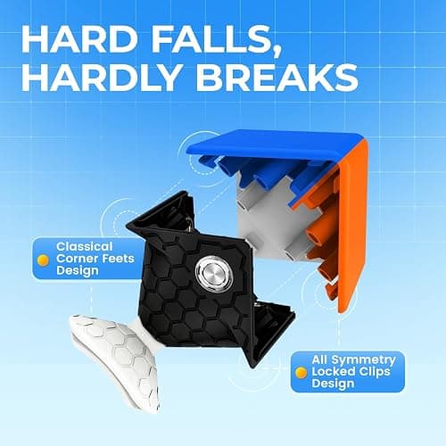 GAN 356 M, Speed Cube 3x3 Magnetic Speedcube Stickerless 356M Fidget Toys for Kids Adults, No Extra GES thumbnail 3