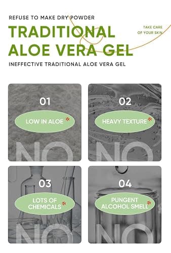 Good Night Mask, Vitamin C Aloe Vera Sleeping Mask, with Aloe Vera Gel & Hyaluronic Acid, Anti Aging Hydrating Face Mask for All Skin Types, Night Time Skin Care & Repair, No-Rinsing (Aloe Vera) thumbnail 2