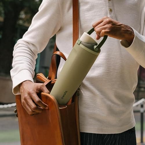 Owala FreeSip Sway Insulated Stainless Steel Water Bottle with Two-Way Spout, Built-In Straw and Bucket Handle, Made for Travel, School, and Sports, 40oz, BPA Free, Leak Proof, Off Road thumbnail 2