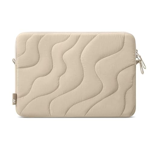 tomtoc 360 Protective Puffy Laptop Sleeve for 13-inch MacBook Air M5/A3449 | 2026, M4/M3/M2 A3240 A3113, MacBook Neo A18 & MacBook Pro M2/M1, Quilted Soft Puffer Bag for 13-inch Surface Pro Copilot+PC - Image 1