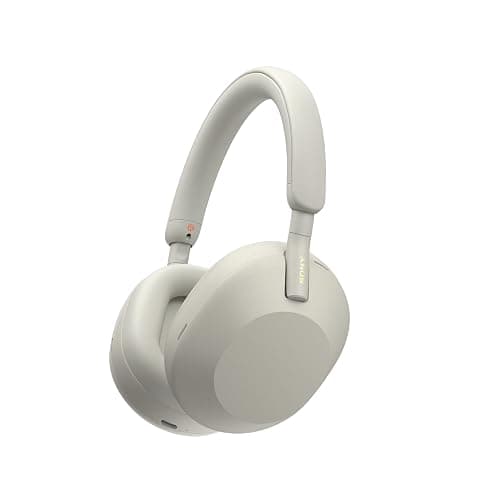 Sony WH-1000XM5 Premium Noise Cancelling Wireless Headphones, Silver | Auto NC Optimizer, Up to 30 Hrs of Battery, Carrying Case, Crystal Clear Calls, Touch Control, Multipoint Connection - Image 1