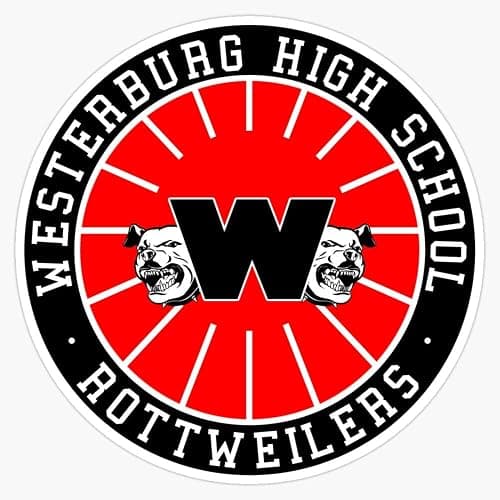 Westerburg High School Rottweilers Sticker Vinyl Waterproof Sticker Decal Car Laptop Wall Window Bumper Sticker 5" - Image 1