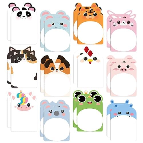 BESARME 24 Packs Mini Notebooks for Kids, Cute Animal Small Pocket Notepads Lined Mini Journal Easter Basket Stuffers Classroom Prizes Gifts Birthday Party Favors - Image 1