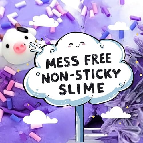 Slime Lavender Cow Cloud Slime Lavender Scented Relaxing Toy Drizzly Cloud Made in USA thumbnail 2
