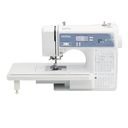 Brother Sewing and Quilting Machine, Computerized, 165 Built-in Stitches, LCD Display, Wide Table, 8 Included Presser Feet, White, 20x12x17 - Image 1