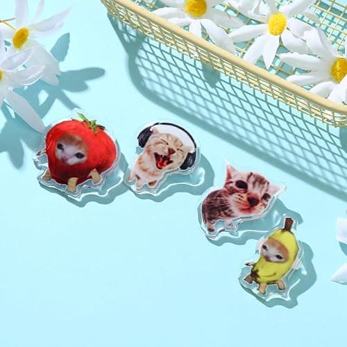 Pins For Backpacks Banana Cat Meme Funny Pins Y2K Aesthetic Pin Cute Bag Lapel Brooch Clip Badges Accessories thumbnail 3
