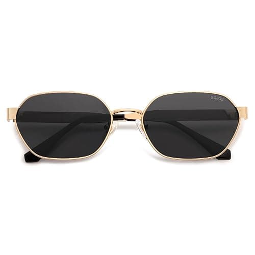 SOJOS Trendy Polarized Hexagon Sunglasses for Women Men, UV400 Retro Rectangle Shades SJ1238 - Image 1