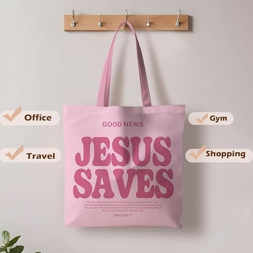 ignytiger Tote Bag - Christian Gifts for Women, Canvas Bags with Bible Verse Designs thumbnail 3