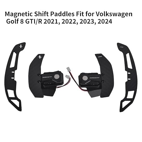 EASSAFEX Magnetic Steering Wheel Paddle Shifter for Volkswagen Golf 8 GTI/R 2021-2024, Carbon Fiber Paddle Extension Interior Decoration Accessories thumbnail 2
