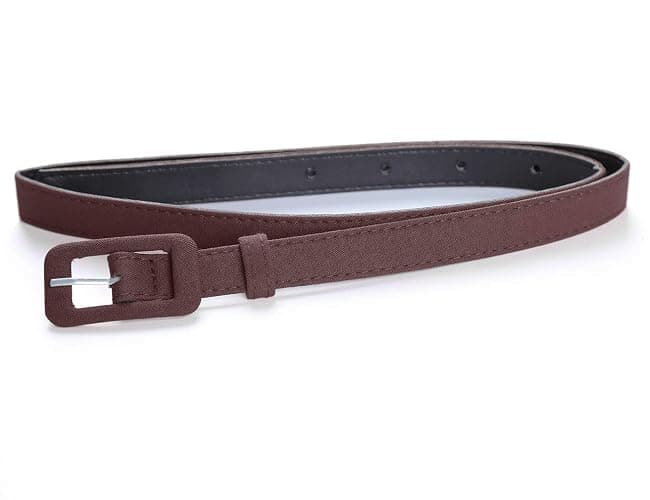 MUXXN Womens Belt- Solid Color Basic Belt for Casual Formal Dress or Jeans - Image 1