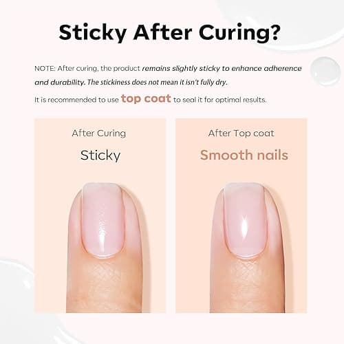 modelones Builder Nail Gel, Milky White Builder for Nail Thickening, 8-in-One LED Lamp Cured Strengthener Hard Color Base Extension Glue Gel Polish in a Bottle for Home DIY Salon Women thumbnail 5