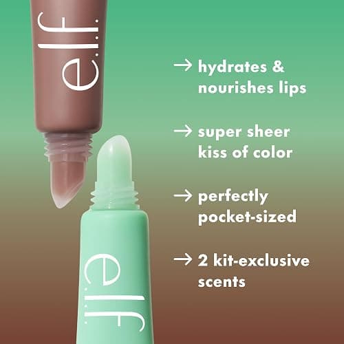 e.l.f. Squeeze Me More Lip Balm Duo, Moisturizing Balm For A Sheer Tint Of Color, Made With Hyaluronic Acid, Vegan & Cruelty-Free, Mint & Chocolate thumbnail 5