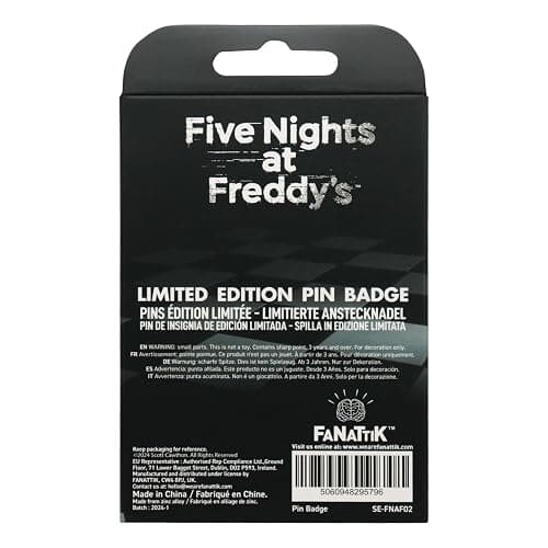 Five Nights at Freddy's Fazbear Entertainment Limited Edition Metal Pin Badge thumbnail 5