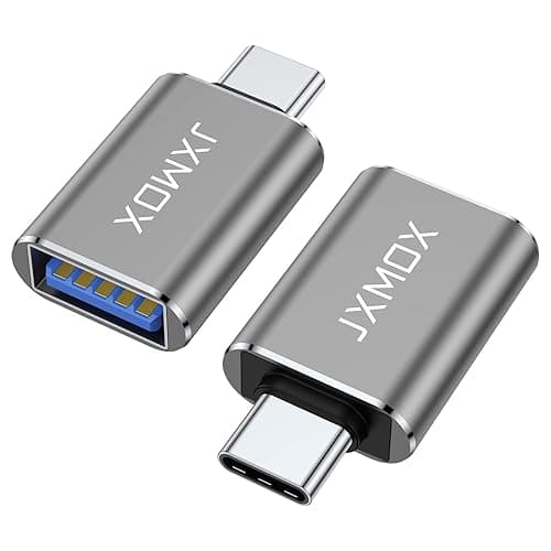 USB C to USB Adapter [2-Pack], Thunderbolt 3 to USB 3.0 OTG Adapter Compatible with MacBook Pro,Chromebook,Pixelbook,Microsoft Surface Go,Samsung Galaxy S10 S20 S21 S22 Ultra,iPhone 15 16 17 Pro Max - Image 1