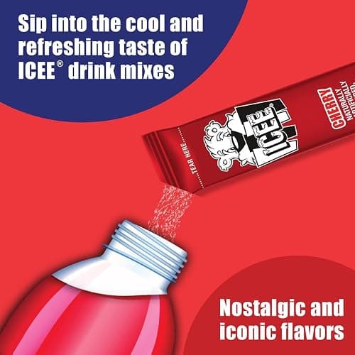 ICEE Singles To Go Variety Pack of 6-3 of Each - Cherry and Blue Raspberry - Zero Sugar Powdered Drink Mix - 6 Sticks Per Box - 36 Servings thumbnail 6