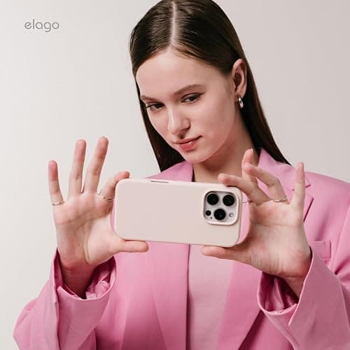 elago Compatible with iPhone 16 Case, Premium Liquid Silicone Case, Full Body Protective Cover, Shockproof, Slim Phone Case, Anti-Scratch Soft Microfiber Lining, 6.1 inch (Lovely Pink) thumbnail 8